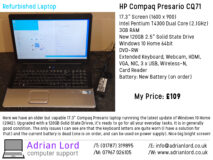 Refurbished Laptops Computer Laptop Repairs and Supply IT Support 