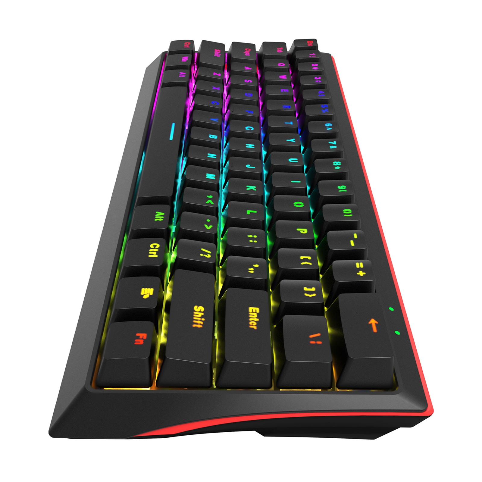 Marvo Scorpion KG962-UK USB Mechanical Gaming Keyboard | Red Mechanical Switches | 60% Compact Design | Adjustable | Backlights, Anti-ghosting N-Key Rollover