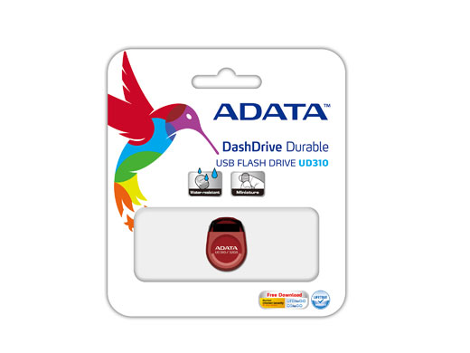 ADATA DashDRive UD310 – 32GB USB 2.0 – Red – Ultra Compact Drive