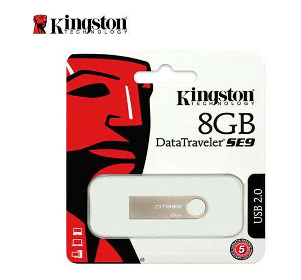 Kingston DataTraveler SE9  – 16GB – USB 2.0 – USB Flash Drive Capless Metal Silver